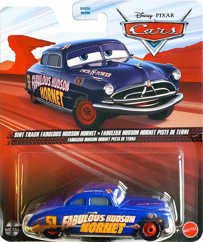 Dirt Track Fabulous Hudson Hornet (SDCC) packaging