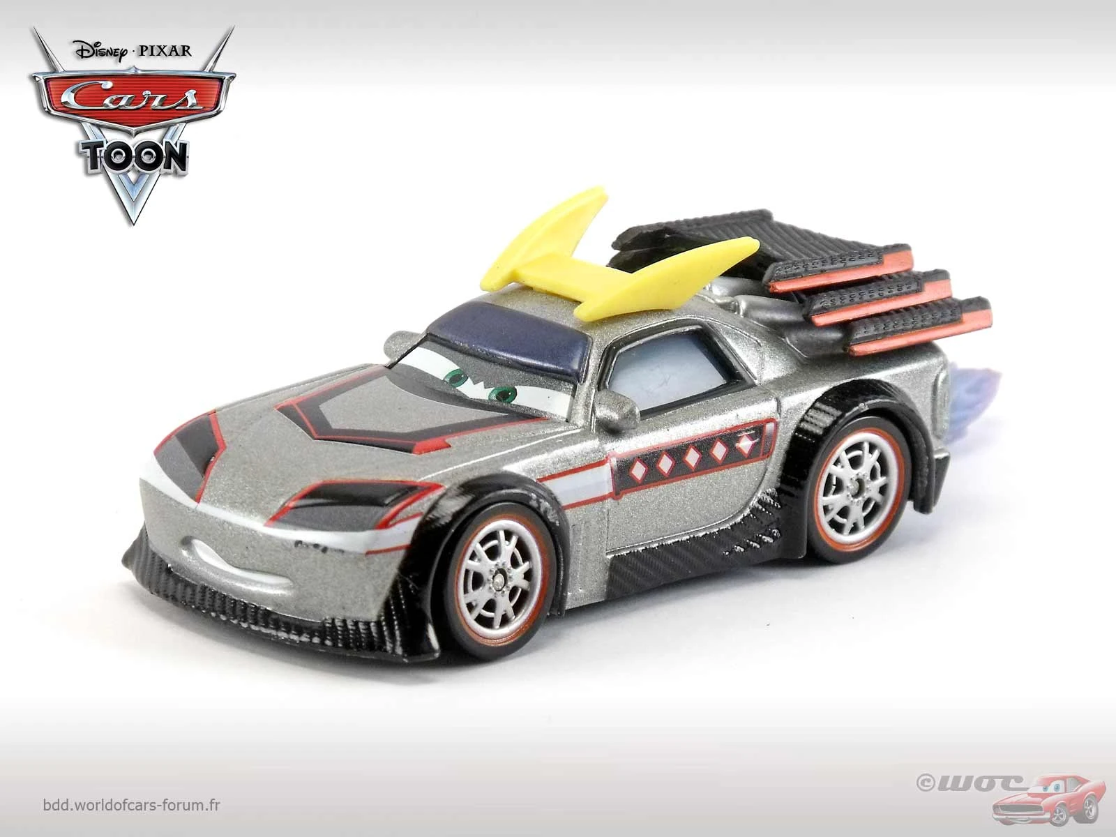 Kabuto with flames die-cast