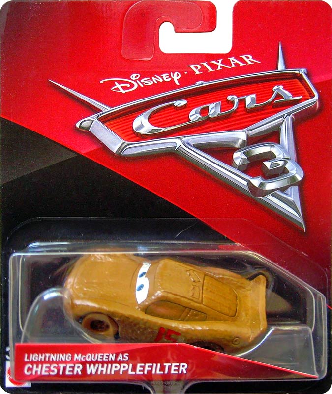 Lightning McQueen as Chester Whipplefilter packaging
