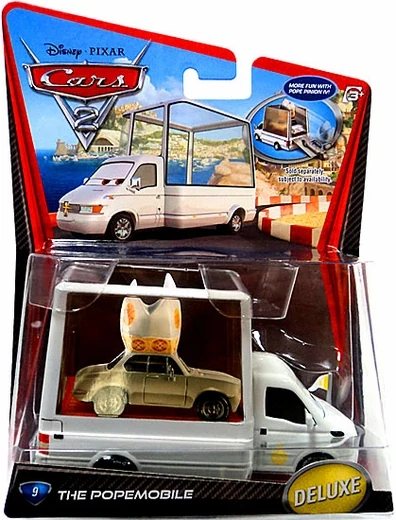The Popemobile packaging